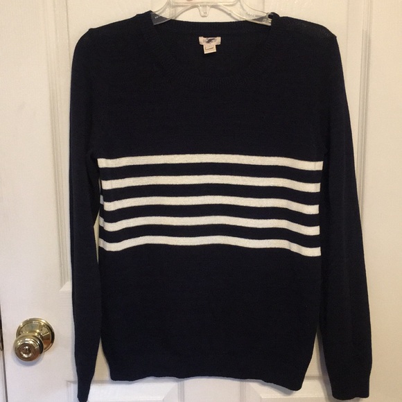 J. Crew Sweaters - JCREW NAVY BLUE PULLOVER